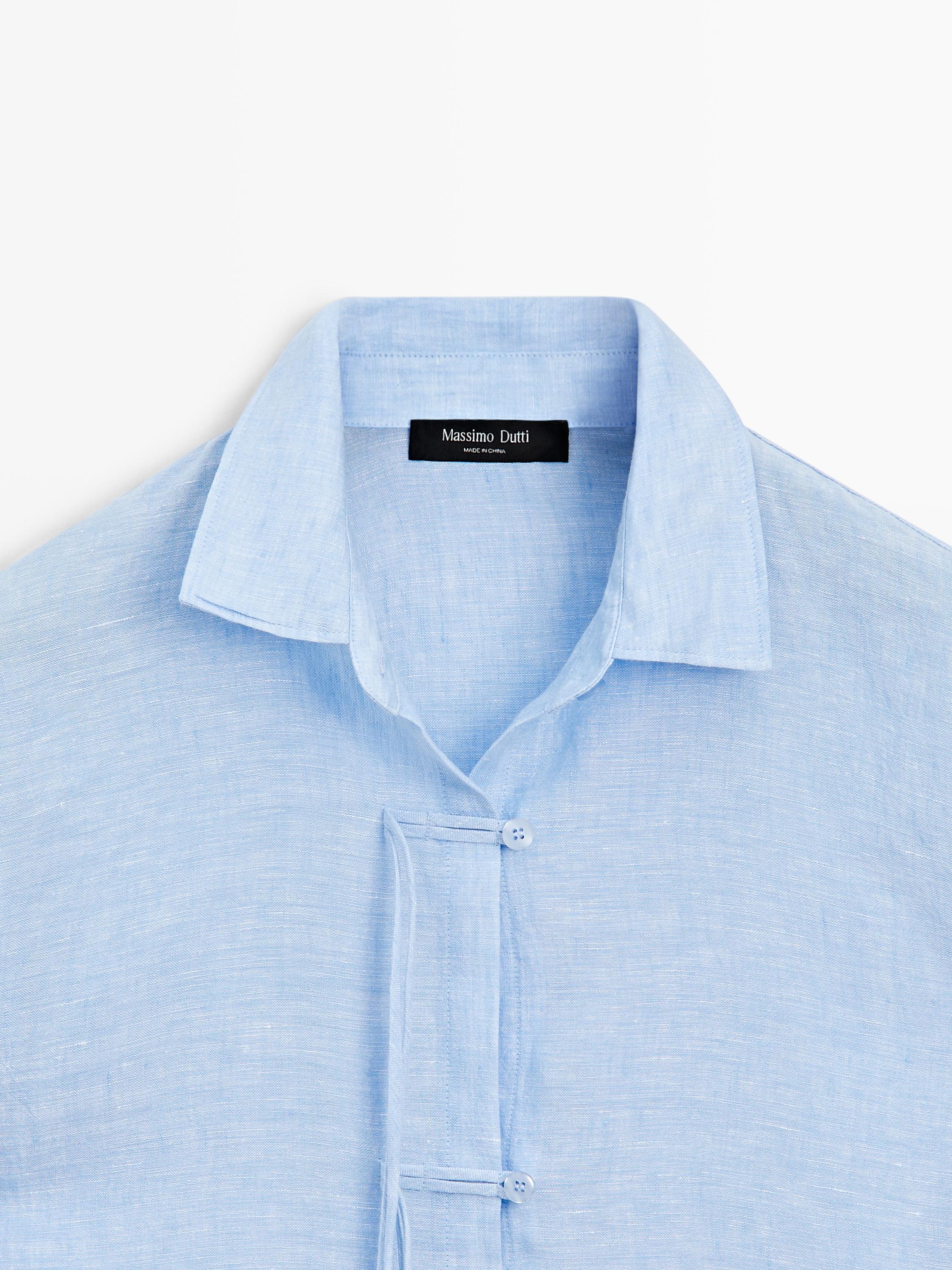 Flowing 100% linen shirt